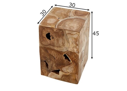 Abilaud SQUARE tiigipuu, 30x30xH45 cm