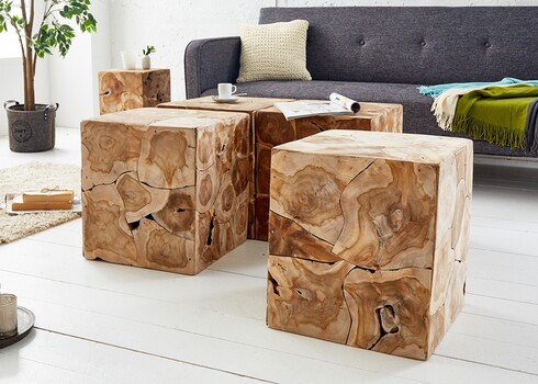 Abilaud SQUARE tiigipuu, 40x40xH45 cm