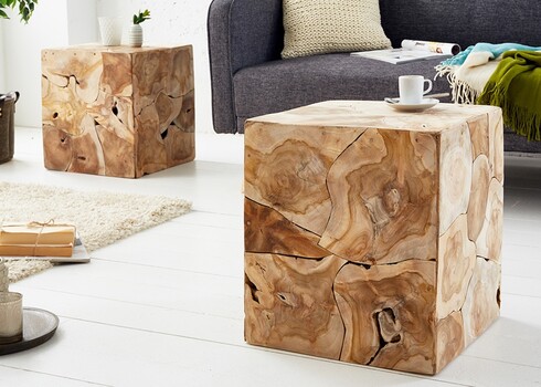 Abilaud SQUARE tiigipuu, 40x40xH45 cm