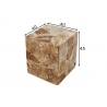 Abilaud SQUARE tiigipuu, 40x40xH45 cm