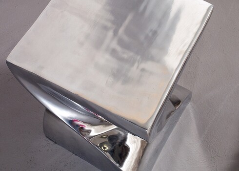 Abilaud TWIST hõbe, 30x30xH45 cm