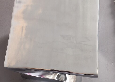 Abilaud TWIST hõbe, 30x30xH45 cm