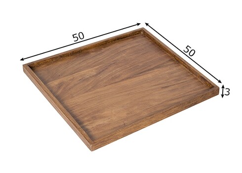 Kandik MAKASSAR sheesham, 50x50xH3 cm