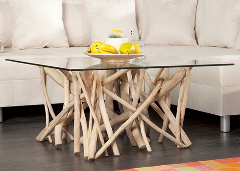 Diivanilaud DRIFTWOOD helepruun, 80x80xH40 cm