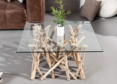 Diivanilaud DRIFTWOOD helepruun, 80x80xH40 cm