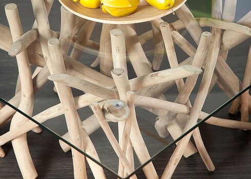 Diivanilaud DRIFTWOOD helepruun, 80x80xH40 cm