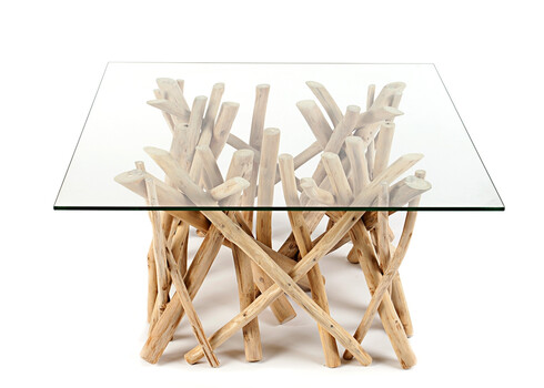 Diivanilaud DRIFTWOOD helepruun, 80x80xH40 cm