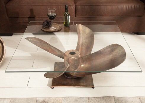 Diivanilaud OCEAN antiikne vask, 85x85xH35 cm