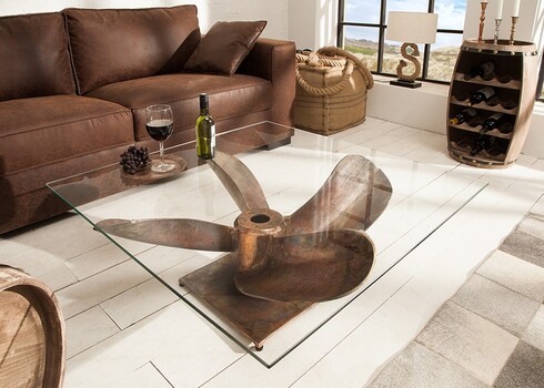 Diivanilaud OCEAN antiikne vask, 85x85xH35 cm