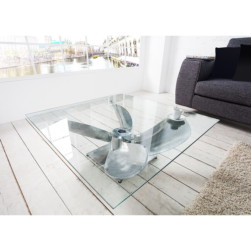 Diivanilaud OCEAN hõbe, 85x85xH35 cm