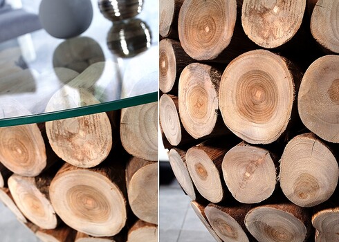 Diivanilaud PURE NATURE tiigipuu, 70x70xH40 cm