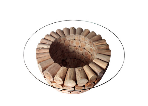 Diivanilaud PURE NATURE tiigipuu, 70x70xH40 cm