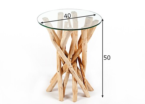 Abilaud DRIFTWOOD helepruun, 35x35xH50 cm