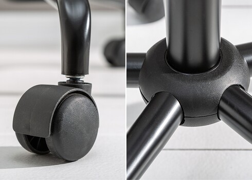 Kontoritool DUTCH COMFORT sinepikollane, 60x65xH80-89 cm