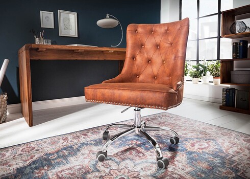 Kontoritool VICTORIAN helepruun, 58x65xH89-97 cm