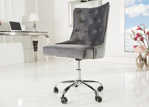 Kontoritool VICTORIAN hõbehall, 58x65xH89-97 cm