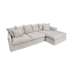 Nurgadiivan HEAVEN valge, 255x160xH80 cm