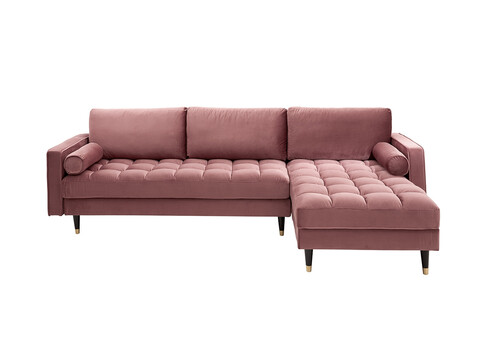 Nurgadiivan VELVET II vanaroosa, 260x83xH85 cm