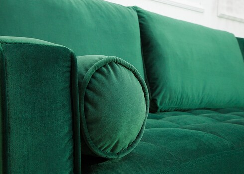 Nurgadiivan VELVET II roheline, 260x83xH85 cm