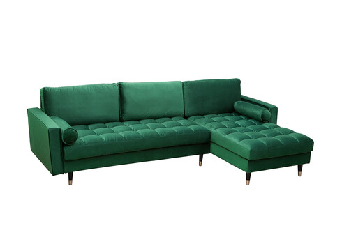Nurgadiivan VELVET II roheline, 260x83xH85 cm