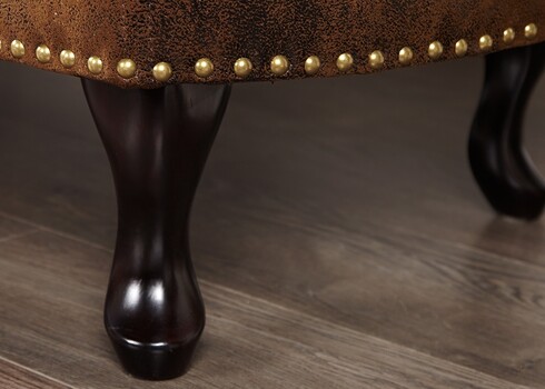 Lamamisdiivan CHESTERFIELD antiikpruun, 170x60xH80 cm