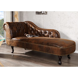 Lamamisdiivan CHESTERFIELD antiikpruun, 170x60xH80 cm