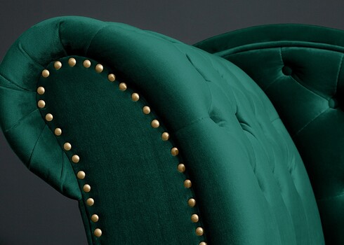 Lamamisdiivan CHESTERFIELD roheline, 170x60xH80 cm