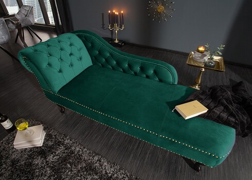 Lamamisdiivan CHESTERFIELD roheline, 170x60xH80 cm