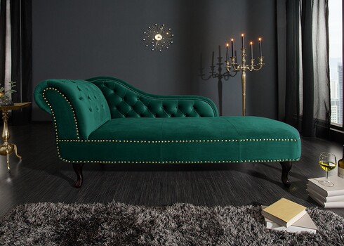 Lamamisdiivan CHESTERFIELD roheline, 170x60xH80 cm