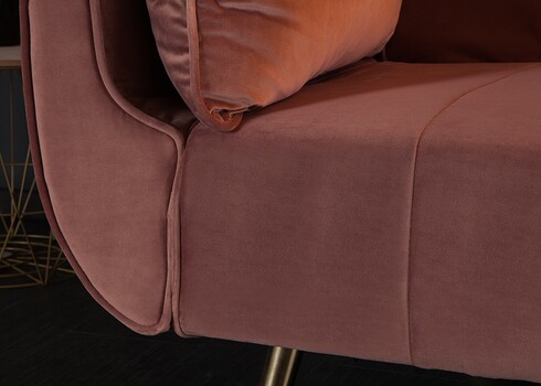 Diivanvoodi DIVANI II vanaroosa, 215x91xH85 cm