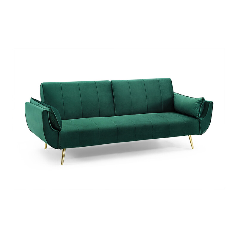 Diivanvoodi DIVANI II smaragdroheline, 215x91xH85 cm