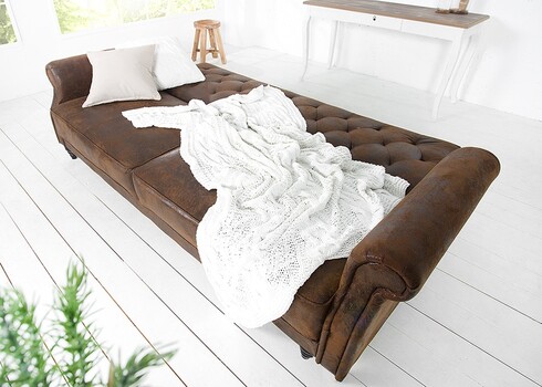 Diivanvoodi MAISON BELLE II antiikpruun, 220x95xH88 cm