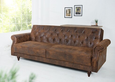 Diivanvoodi MAISON BELLE II antiikpruun, 220x95xH88 cm