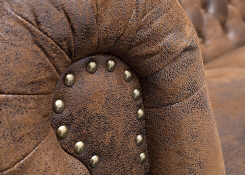 Diivan CHESTERFIELD antiikpruun, 150x85xH73 cm