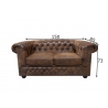 Diivan CHESTERFIELD antiikpruun, 150x85xH73 cm