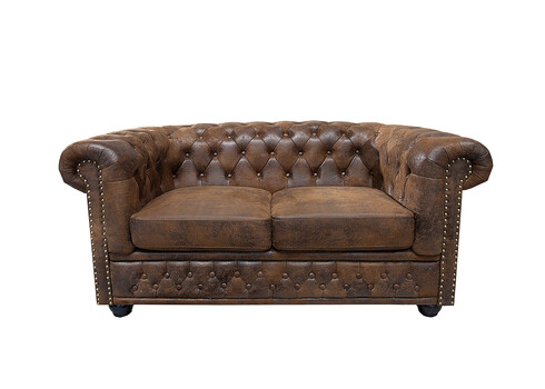 Diivan CHESTERFIELD antiikpruun, 150x85xH73 cm