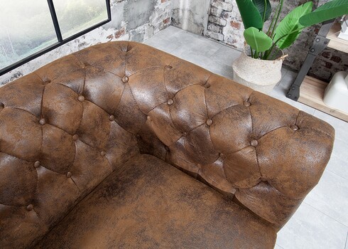 Diivan CHESTERFIELD antiikpruun, 205x85xH73 cm