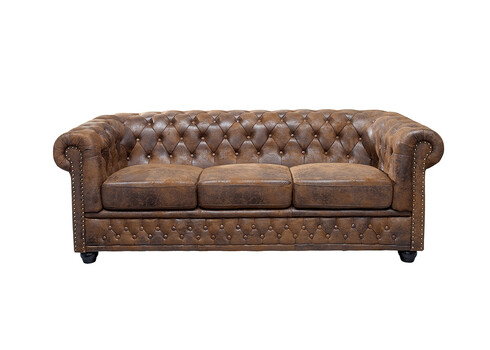 Diivan CHESTERFIELD antiikpruun, 205x85xH73 cm