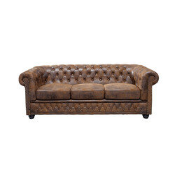 Diivan CHESTERFIELD antiikpruun, 205x85xH73 cm