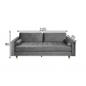 Diivan VELVET hall, 225x95xH90 cm