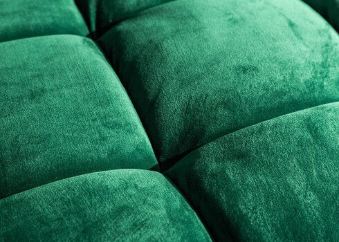 Diivan VELVET smaragdroheline, 225x95xH90 cm