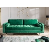 Diivan VELVET smaragdroheline, 225x95xH90 cm