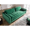 Diivan VELVET smaragdroheline, 225x95xH90 cm