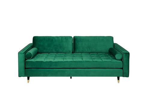 Diivan VELVET smaragdroheline, 225x95xH90 cm