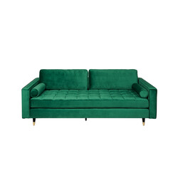 Diivan VELVET smaragdroheline, 225x95xH90 cm