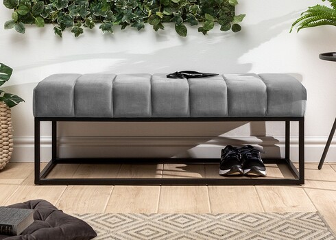 Pink PETIT BEAUTE hõbehall, 108x40x40 cm