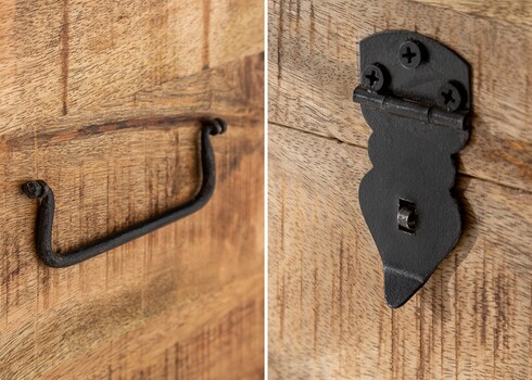 Pink FACTORY LOFT mango, 115x35xH47 cm