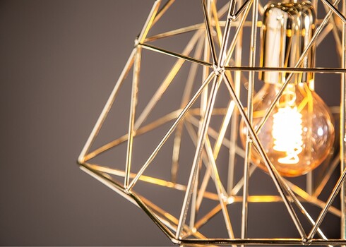 Rippvalgusti Cage S kuldne, 36x36xH30 cm