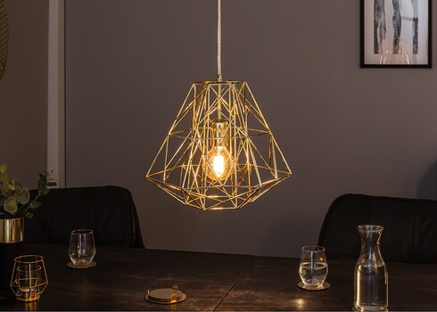 Rippvalgusti Cage S kuldne, 36x36xH30 cm