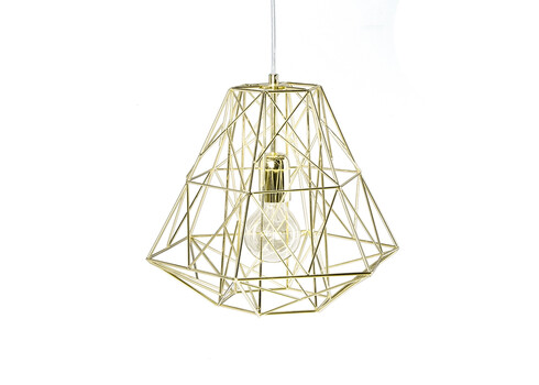 Rippvalgusti Cage S kuldne, 36x36xH30 cm